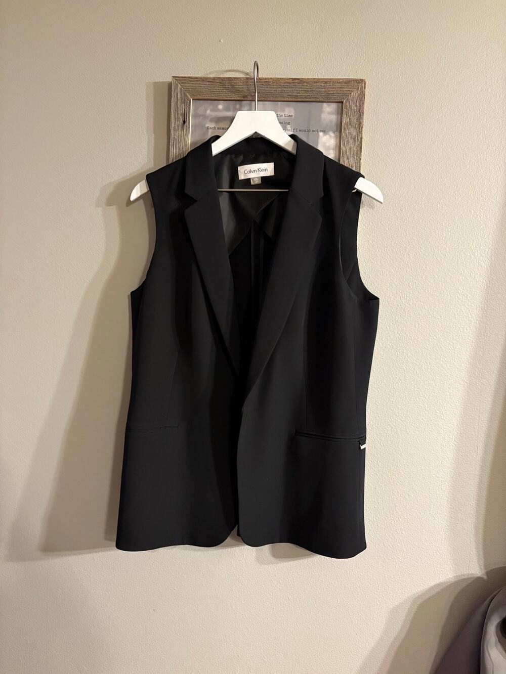 Calvin Klein women's sleeveless blazer vest size 14P